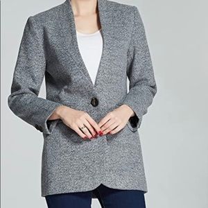 Camii Mia Women's Stylish Single Button Winter Wool blazer.